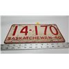 Image 2 : 1940 Saskatchewan license plate - 14-170