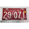 Image 1 : 1941 Saskatchewan license plate - 29-071