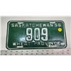 Image 1 : 1956 Saskatchewan license plate - 909