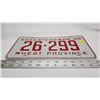 Image 2 : 1958 Saskatchewan license plate - 26-299