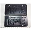 Image 3 : Pair of 1960 Saskatchewan license plates - 27-720