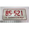 Image 1 : 1975 Saskatchewan license plate - 85-521