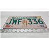 Image 2 : 1982 sticker, Saskatchewan license plate - JWF-336