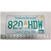 Image 1 : Saskatchewan license plate - 820-HDW
