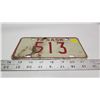 Image 2 : 1973 Motorcycle Saskatchewan license plate - 513