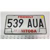 Image 1 : 1983 stamped, Manitoba license plate - 539 AUA
