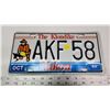 Image 1 : 1993 sticker, Yukon license plate - AKF-58