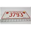 Image 2 : Canada license plate - 3793