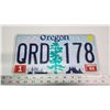 Image 1 : 1992 sticker, Oregon license plate - QRD-178