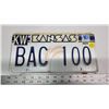 Image 1 : 1990 sticker, Kansas license plate - BAC-100