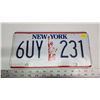 Image 1 : New York license plate - 6UY-231