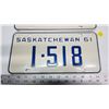 Image 2 : Pair of 1961 Saskatchewan license plates - 1-518