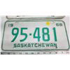 Image 2 : Pair of 1968 Saskatchewan license plates - 95-481