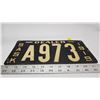 Image 2 : 1919 Saskatchewan dealer license plate - A973