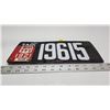 Image 4 : 1919 Saskatchewan porcelain license plate - 19615, w/ 1921 license plate tag - 6336