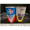 Image 1 : 2x 1 quart oil tins - Royalite & Mobil