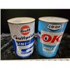Image 4 : Gulf Pride 1 quart motor oil (full) & Co OP OK Motor oil (full)