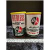 Image 2 : 2 empty B/A 1 quart tins - motor oil, tranmission fluid