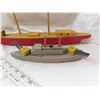 Image 3 : Case Craft wooden sail boat and battleship