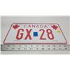 Image 2 : Canada license plate - GX-28