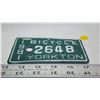 Image 2 : 1981 Yorkton bicycle license plate- 2648