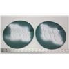Image 3 : Pair of B/A "88" round plastic green signs - 10"dia
