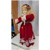 Image 3 : Large Christmas moving doll, electric plug in - 24"H, tested works