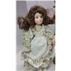 Image 3 : Pair of collectors dolls, porcelain - 20"Hx16"H