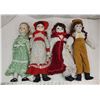 Image 1 : 4 vintage porcelain collector's dolls