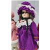 Image 4 : 3 porcelain collectible dolls w/ stands