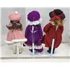 Image 6 : 3 porcelain collectible dolls w/ stands