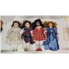 Image 1 : 4 porcelain collectible dolls