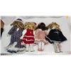 Image 4 : 4 porcelain collectible dolls
