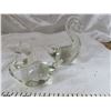 Image 2 : swan geese , paper weight figurines crystal