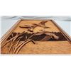 Image 3 : Lovely framed wooden carved duck picture, by Kim Murray - 15"x19"