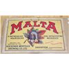 Image 2 : "Malta" beverage advertisement sign - 11/5" x 17.5" total size