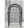 Image 1 : Black metal wine rack, like new - 27"H x 16.5"