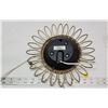 Image 4 : Vintage "Westclox" electric sunflower, wall clock - tested, working