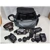 Image 2 : Canon AE-1 digital camera, w/ assorted lenses, accessories and large carrying bag