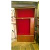 Image 1 : custom Wooden gun cabinet with glass doors ( 35 X 17 X 72" H)