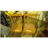 Image 1 : 2 matching vintage wooden chairs