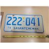 Image 1 : 1976 Saskatchewan license plate