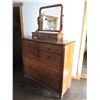 Image 2 : Durham 2 Piece Dresser Set with Mirror (7 Drawer - 52 x 19 x 48", 2 Drawer - 32 x 28" with Mirror)