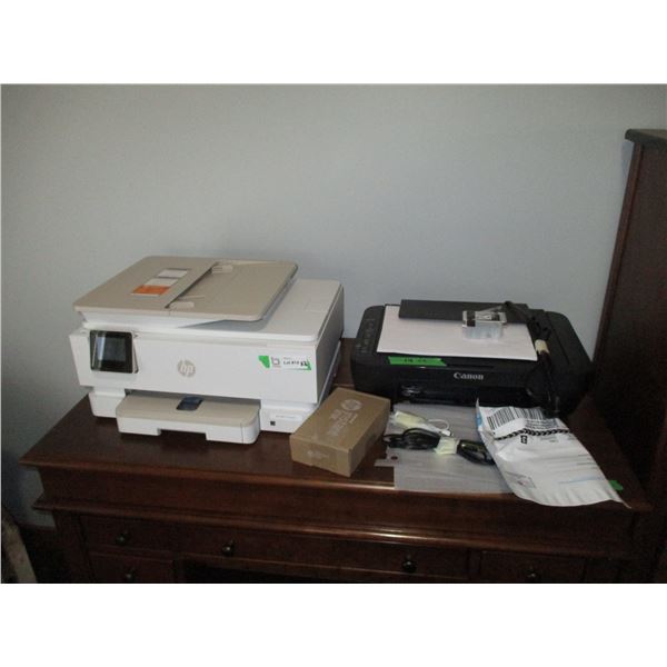 Canon and HP Printers with Supplies