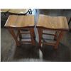 Image 1 : (2x Bid Price) Wooden Stools (24" Tall)