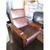 Image 1 : Reclining Chair with Wooden Arms