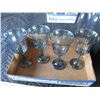 Image 1 : (4) Blue Stained Glass Cups