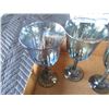 Image 2 : (4) Blue Stained Glass Cups