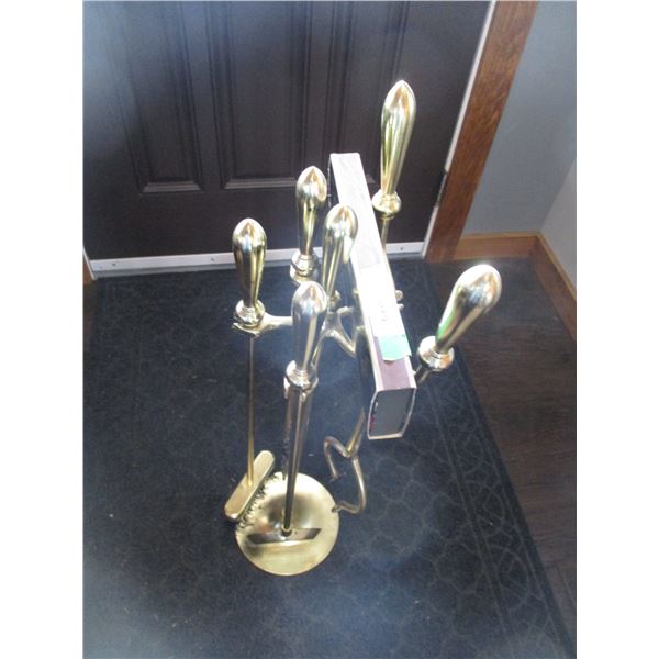 Match Fireplace Fireplace Set with Matches - Bodnarus Auctioneering