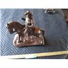 Image 1 : Bronze Horse and Man Figure (12" Long)